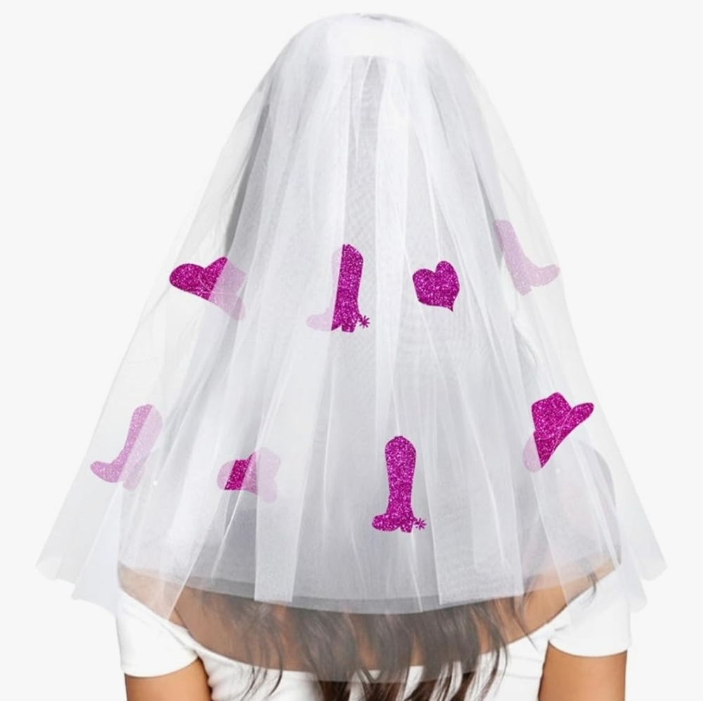 Bachelorette Party Veil Country Cowgirl
